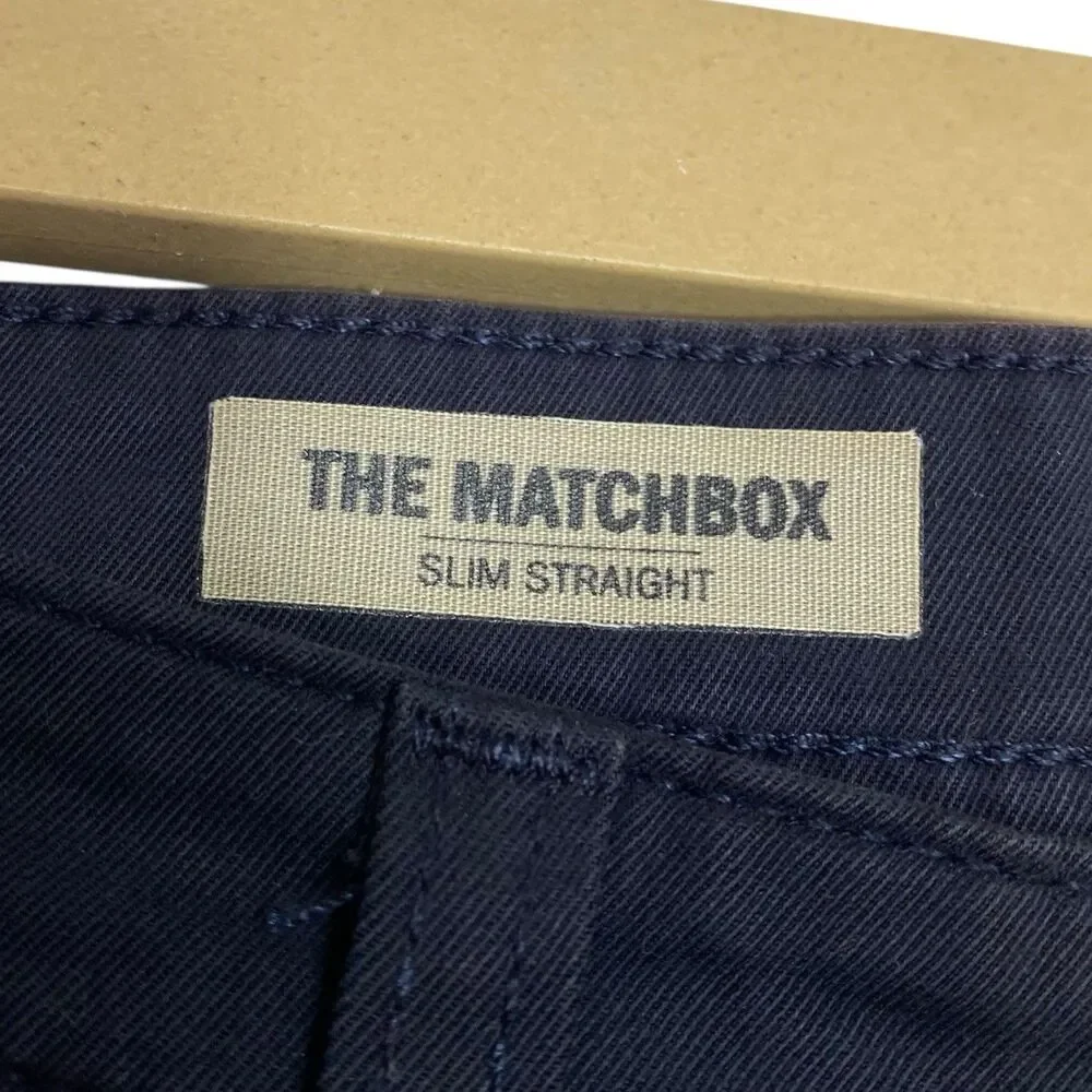 AG Adriano Goldschmied Pants Mens 33x35 Black Matchbox Slim Straight USA Preppy